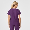 Women’s Flex Back Stylized V-Neck Top(Eggplant)