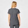 Women’s Flex Back Stylized V-Neck Top(Pewter)