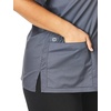 WonderWORK Wink Scrubs for Women, Vneck Scrub Tops(Pewter)