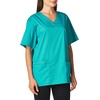 WonderWORK Wink Scrubs for Women, Vneck Scrub Tops(Teal Blue)