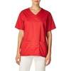 WonderWORK Wink Scrubs for Women, Vneck Scrub Tops(Red)