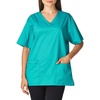 WonderWORK Wink Scrubs for Women, Vneck Scrub Tops(Teal Blue)