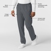 WonderWink Unisex Adult Scrub Pant(Pewter)
