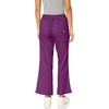 WINK WonderWORK Women’s Flare Leg Scrub Pant, Eggplant, S PET