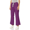 WINK WonderWORK Women’s Flare Leg Scrub Pant, Eggplant, S PET