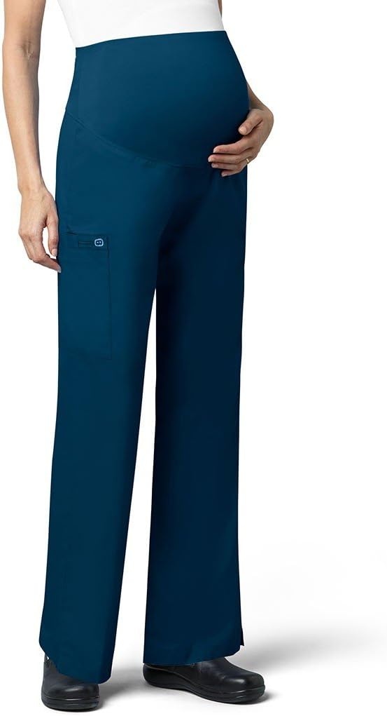 image:imageWink WonderWORK Maternity Cargo Scrub PantCaribbean