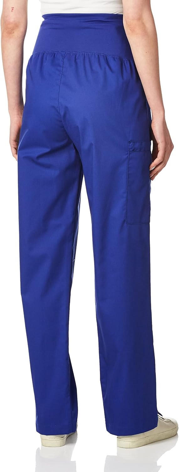 image:imageWink WonderWORK Maternity Cargo Scrub PantGalaxy Blue