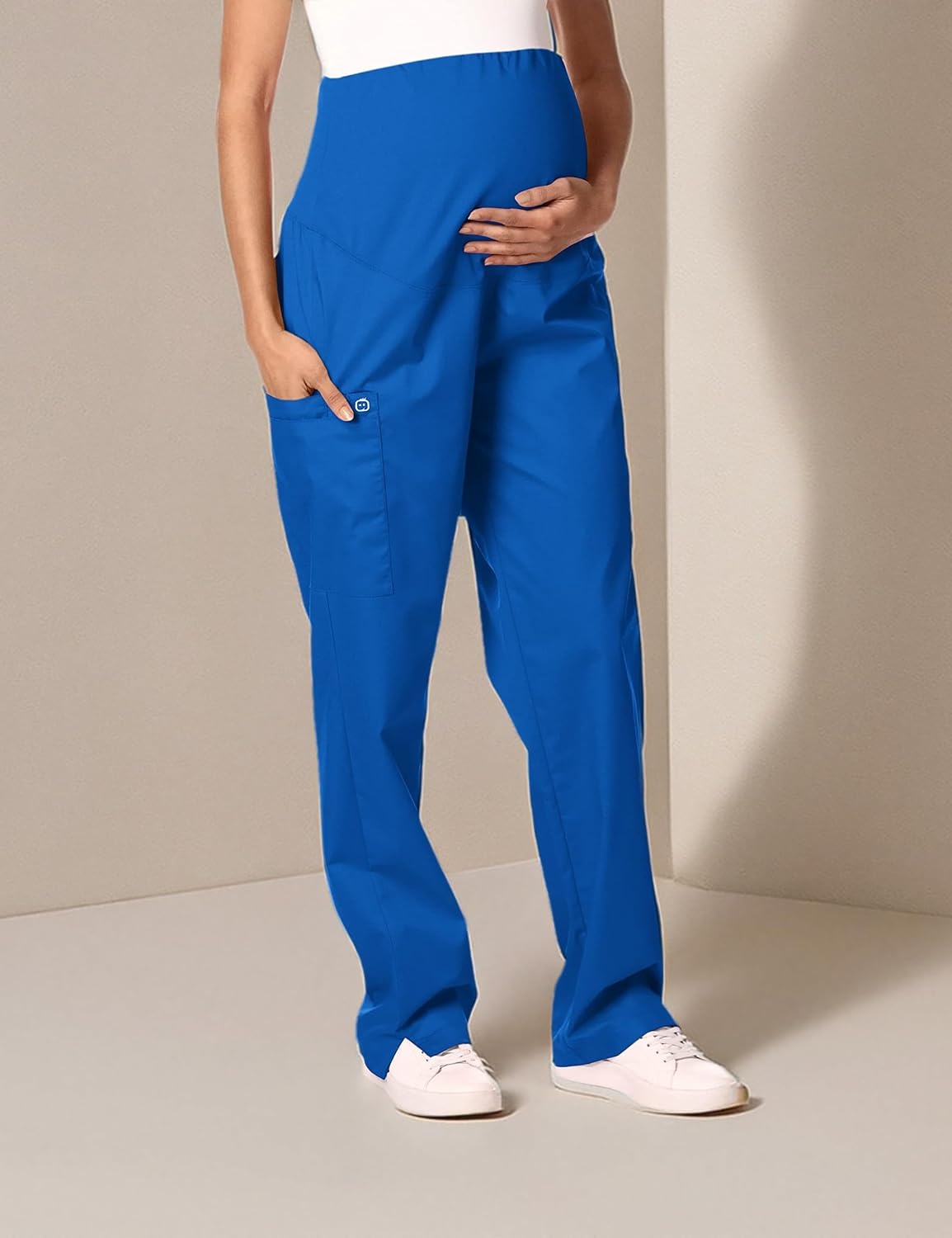image:imageWink WonderWORK Maternity Cargo Scrub PantRoyal