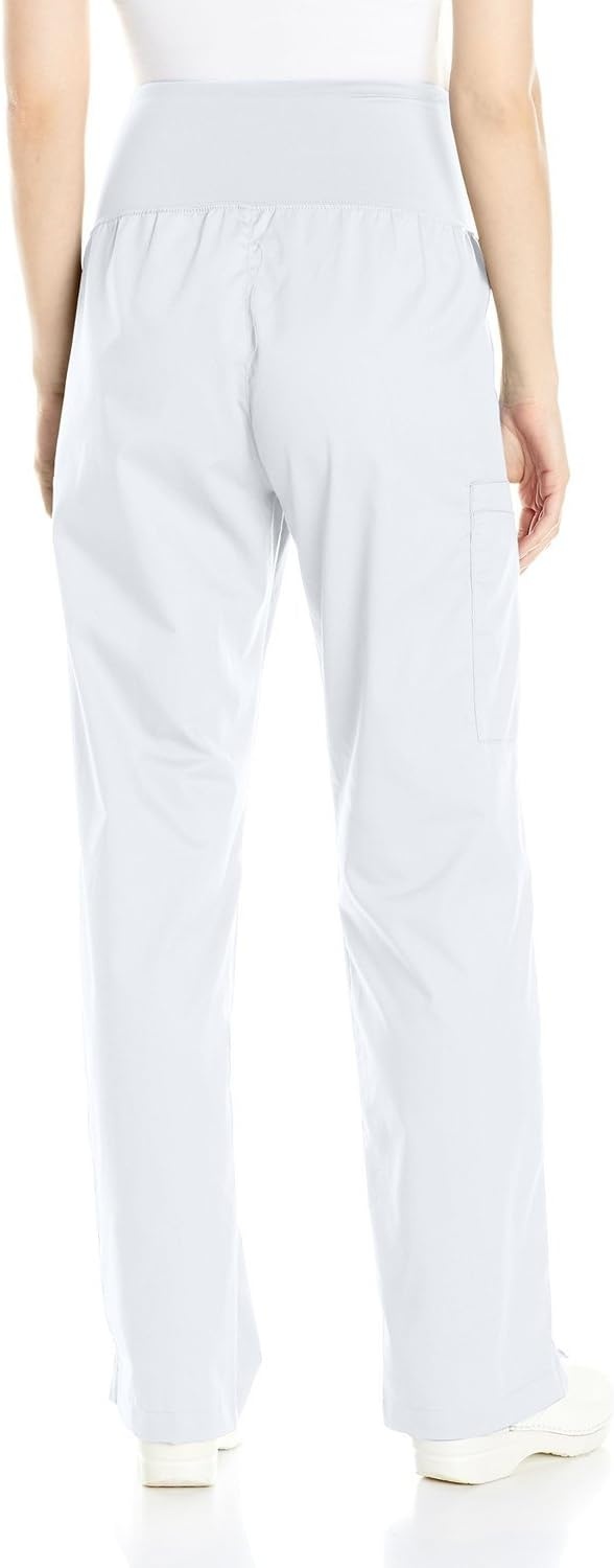 image:imageWink WonderWORK Maternity Cargo Scrub PantWhite