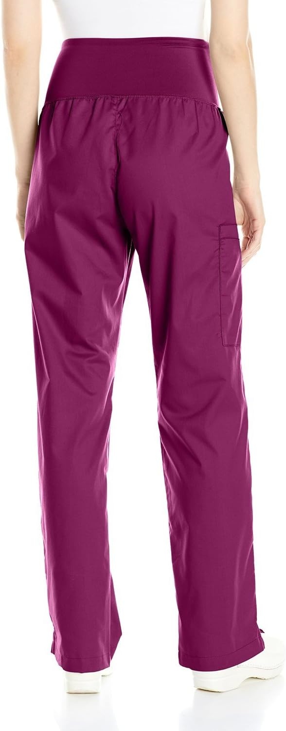 image:imageWink WonderWORK Maternity Cargo Scrub PantWine