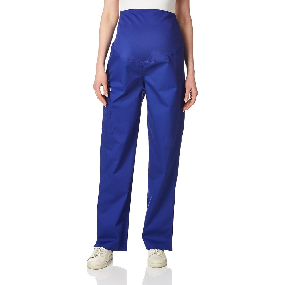 image:imageWink WonderWORK Maternity Cargo Scrub PantGalaxy Blue