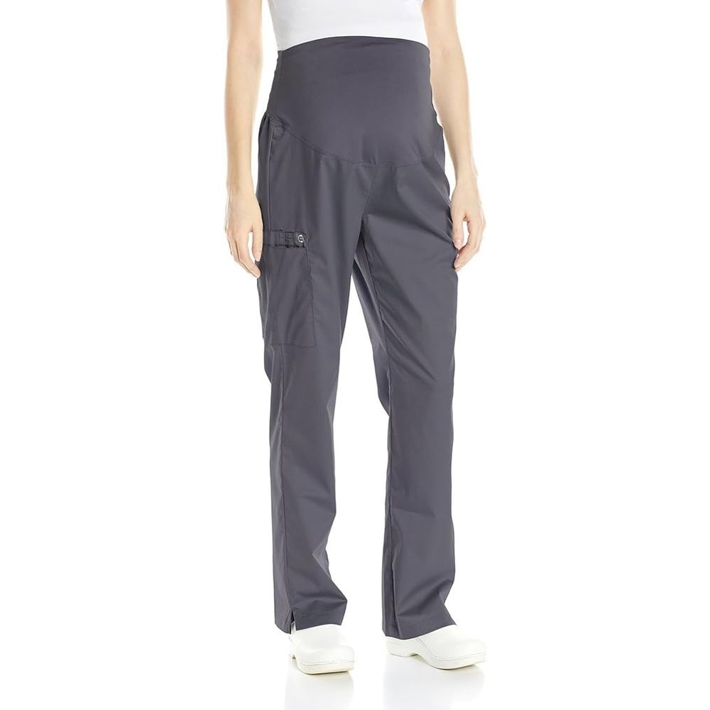image:imageWink WonderWORK Maternity Cargo Scrub PantPewter