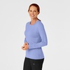 WINK Layers Women’s Long Sleeve Silky Tee(Ceil Blue)