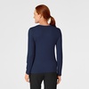 WINK Layers Women’s Long Sleeve Silky Tee(Navy)