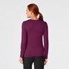 WINK Layers Women’s Long Sleeve Silky Tee(Wine)