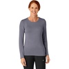 WINK Layers Women’s Long Sleeve Silky Tee(Pewter)
